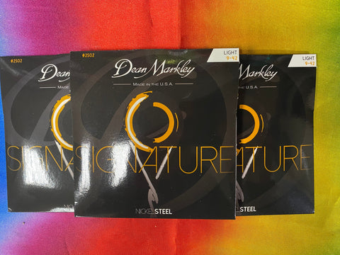 Dean Markley 2502 Signature Series 9-42 electric guitar strings (3 PACKS)