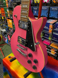 Indie LP style guitar in deepest matt pink finish S/H