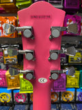 Indie LP style guitar in deepest matt pink finish S/H