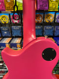 Indie LP style guitar in deepest matt pink finish S/H