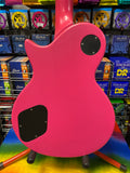 Indie LP style guitar in deepest matt pink finish S/H