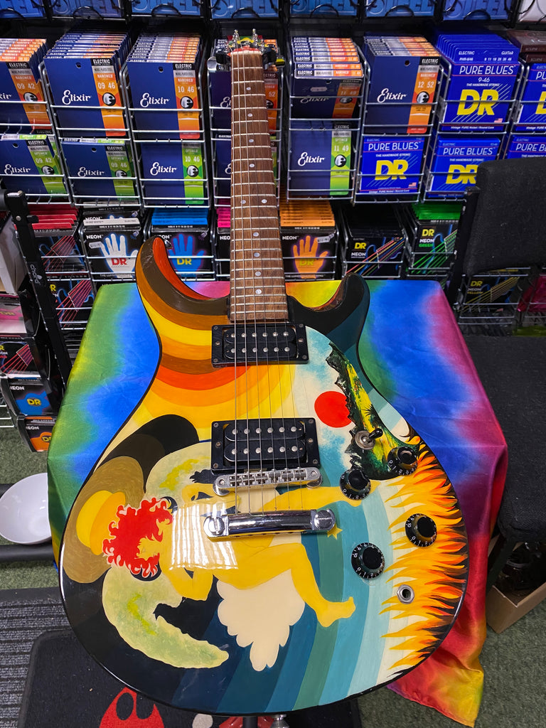 Pete Back 'The Fool' design electric guitar custom made in England S/H