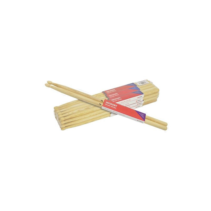Chord Hickory drum sticks 7A wood tipped (12 PAIRS)