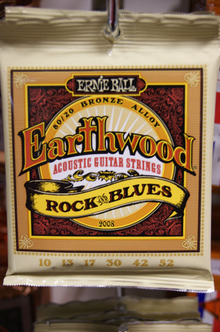 Ernie Ball 2008 Earthwood Rock'n'Blues 10-52 acoustic guitar strings