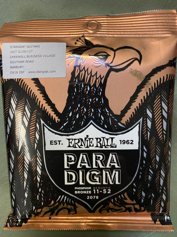Ernie Ball 2078 Paradigm 11-52 acoustic guitar strings