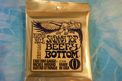Ernie Ball 2216 Skinny Top Beefy Bottom 10-54 drop tune electric guitar strings