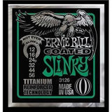 Ernie Ball 3126 Not Even Slinky 12-56 coated electric guitar strings titanium reinforced (2 PACKS)