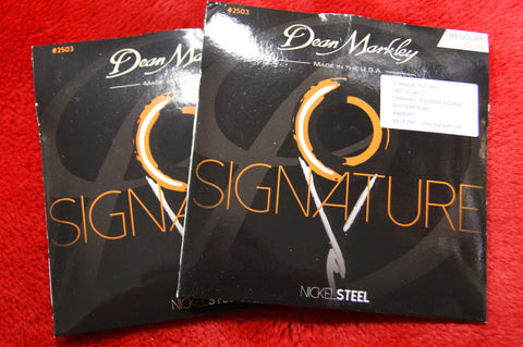 Dean Markley 2503 electric guitar strings 10-46 Signature Series nickel steel alloy (2 PACKS)
