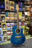 Ovation CC024 electro acoustic guitar in quilted aqua finish - Made in Korea S/H