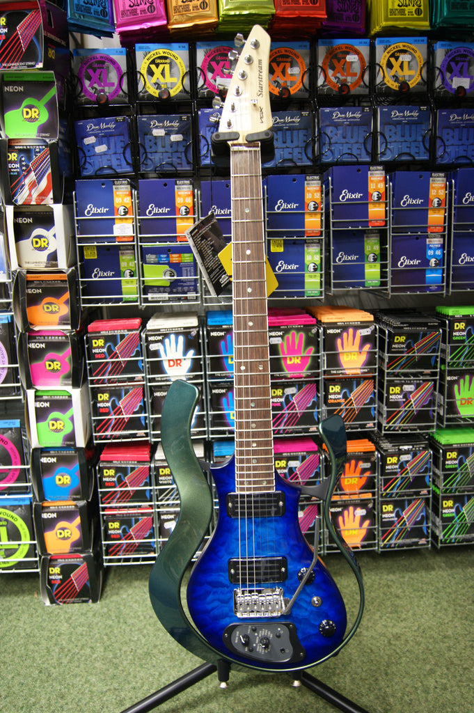 Vox Starstream Artist Series synth electric guitar in blue quilted maple  - Made in Japan