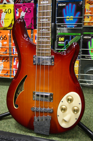 Italia Rimini bass guitar IRMB4 in Cherry Sunburst - Made in Korea