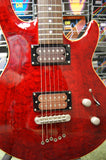 Shine electric guitar with quilted top in red - Made in Korea S/H