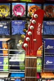 Shine electric guitar with quilted top in red - Made in Korea S/H