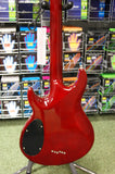 Shine electric guitar with quilted top in red - Made in Korea S/H
