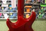 Shine electric guitar with quilted top in red - Made in Korea S/H