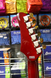 Shine electric guitar with quilted top in red - Made in Korea S/H