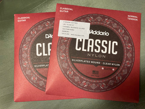 D'Addario EJ27N classical guitar strings (2 Packs)