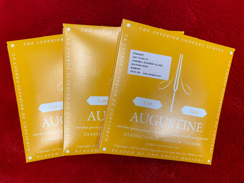 Augustine Gold Label Classical Guitar Strings (3 PACKS)