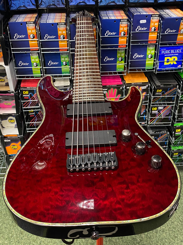 Schecter C-8 Hellraiser in black cherry - Made in Korea S/H