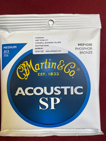 Martin MSP4200 Acoustic SP medium acoustic guitar strings 13-56