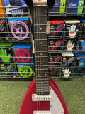 Vox Mini MKIII travel guitar teardrop shape in loud red finish
