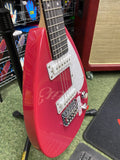 Vox Mini MKIII travel guitar teardrop shape in loud red finish