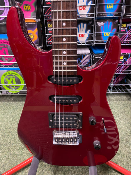 Jackson JS20 electric guitar in metallic red - Made in