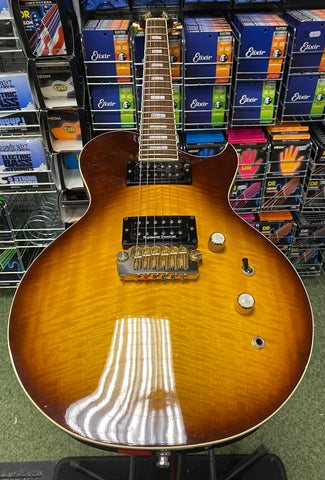 Aria Pro II PE500 guitar in tobacco sunburst - Made in Japan S/H