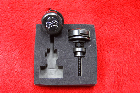 Levys lockable strap buttons black matte