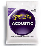 Martin M535 phosphor bronze acoustic guitar strings 11-52 custom light (3 PACKS)