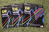 DR Neon NMCE-9 multi colour electric guitar strings 9-42 (3 PACKS)