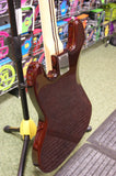 Revelation RBN 5 string bass guitar in quilted maple dark sunburst