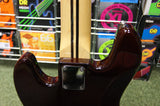 Revelation RBN 5 string bass guitar in quilted maple dark sunburst