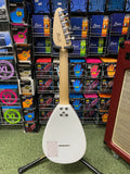 Vox Mini Mk III travel guitar teardrop shape in marble /white finish