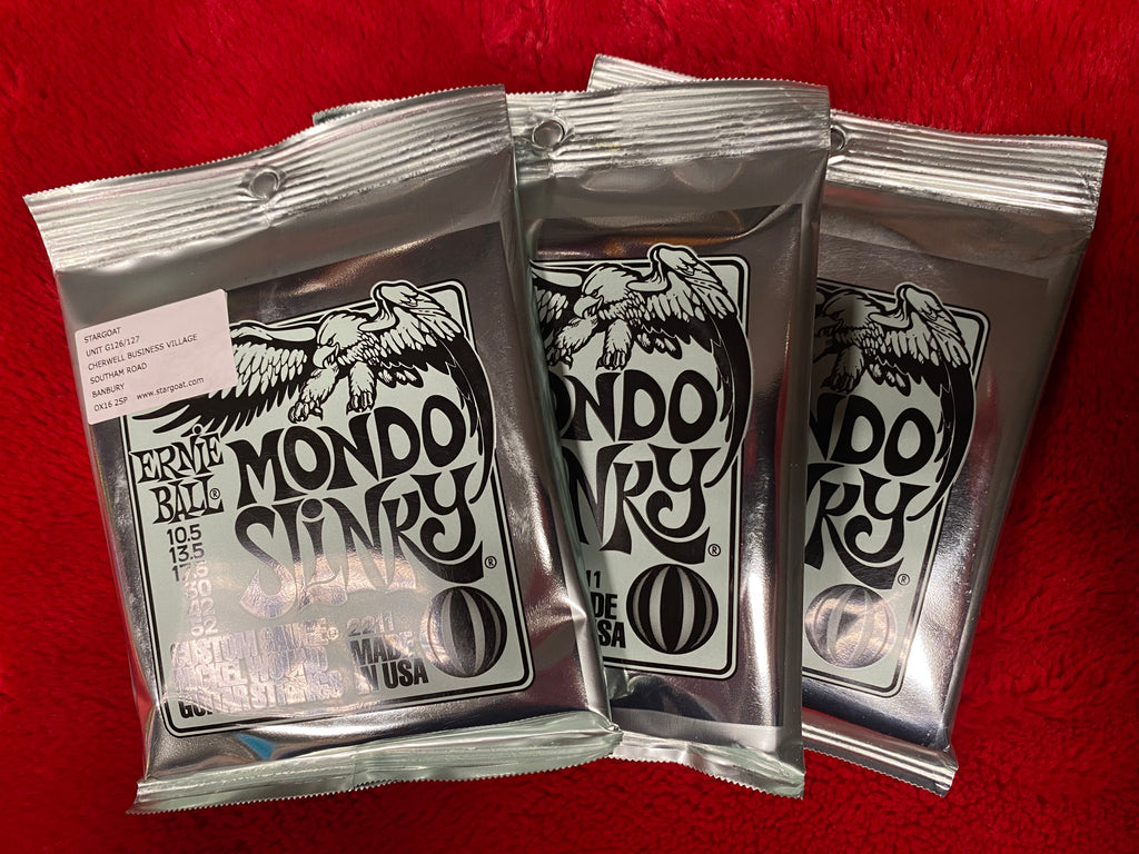 Ernie Ball 2211 Mondo Slinky 10.5 - 52 electric guitar strings (3 PACKS)