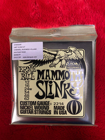 Ernie Ball 2214 Mammoth Slinky 12 - 62 electric guitar strings