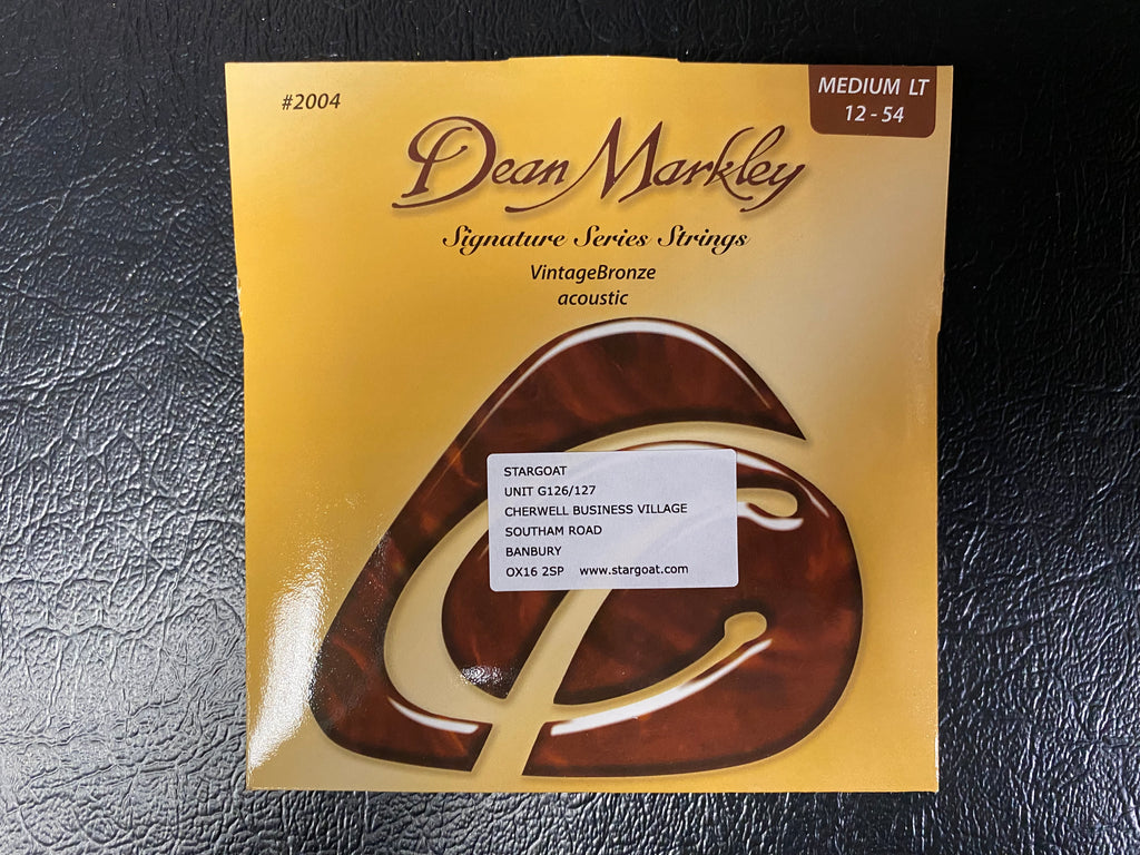 Dean Markley 2004 signature series vintage bronze 12-54 medium light acoustic guitar strings