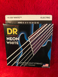 DR Neon NWE-9-46 White coated electric guitar strings 9-46