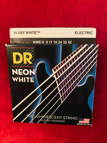DR Neon NWE-9-46 White coated electric guitar strings 9-46