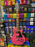 Indie LP style guitar in deepest matt pink finish S/H