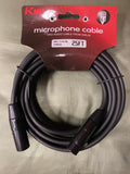 Kirlin Microphone cable 25ft XLR-XLR black