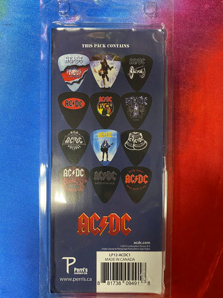 ACDC Pick pack by Perri's LP12-ACDC1 9 (gift pack of 12 picks ...