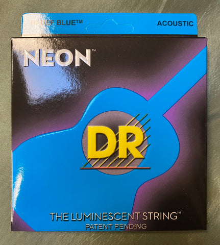 DR Neon NBA-11 blue coated acoustic guitar strings 11-50