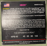 DR Neon NPB-45 pink luminous bass guitar strings 45-105