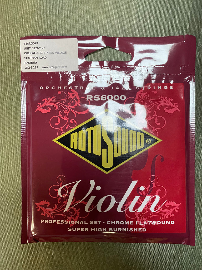 Rotosound RS6000 flatwound violin strings