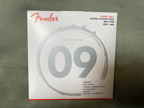 Fender Super 250s 9-42 electric guitar strings