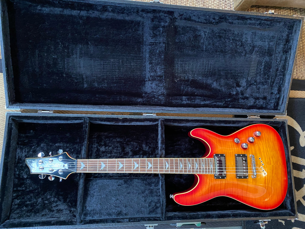 Guitar case oblong for electric guitar S/H
