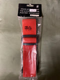 Guitar strap in red for acoustic or electric guitar