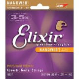 Elixir Nanoweb E16027 92/8 Phosphor Bronze Acoustic Strings Custom Light 11-52