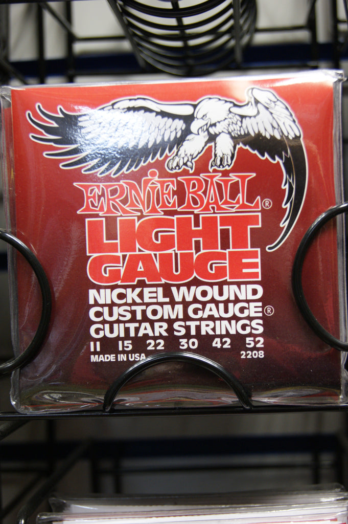 Ernie Ball 2208 light 11-52 custom gauge nickel wound strings (2 PACKS)